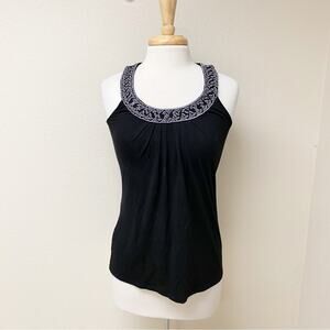 White House Black Market Knit Tank Black XXS